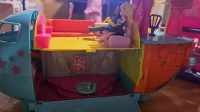 Casa, avión, auto helado polly pocket - miniatura 5