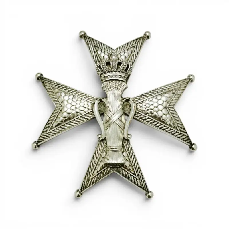 Condecoración Cruz Real Orden Vasa Plata Suecia 19 - 1