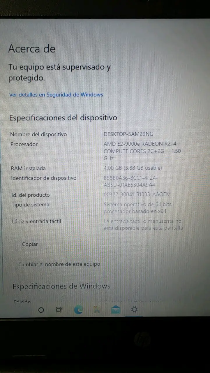 Laptop HP con procesador AMD E2 y 4GB RAM - 4