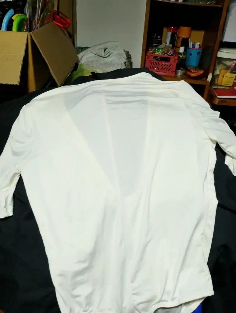 Body blanco de manga corta para mujer - 2