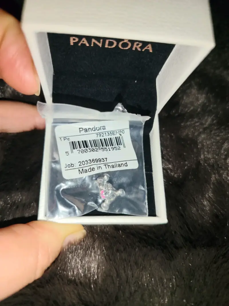 Pulsera Pandora de plata con dije - 2