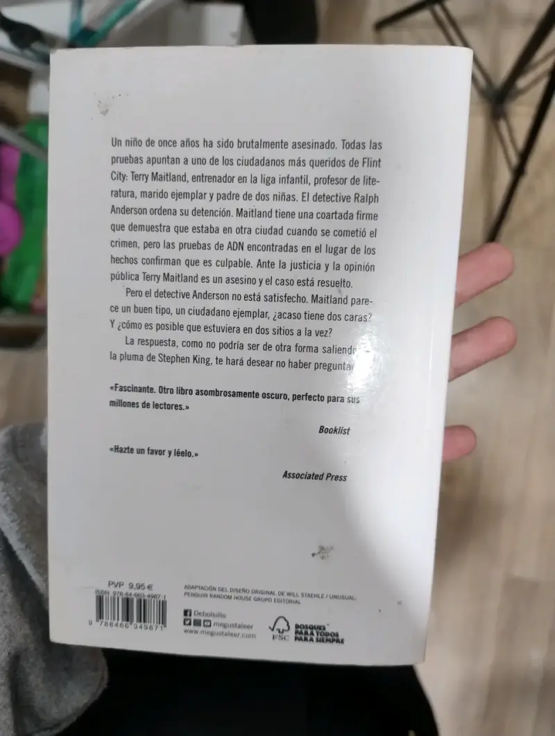 Libro 'El Visitante' de Stephen King - 2