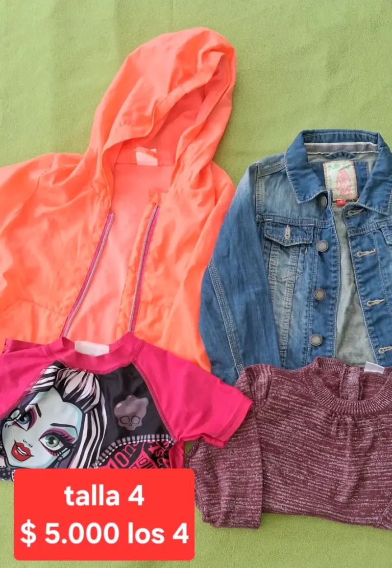Lote de ropa infantil talla 4