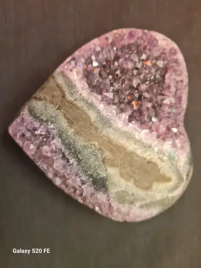 Corazón de amatista decorativo - miniatura 1