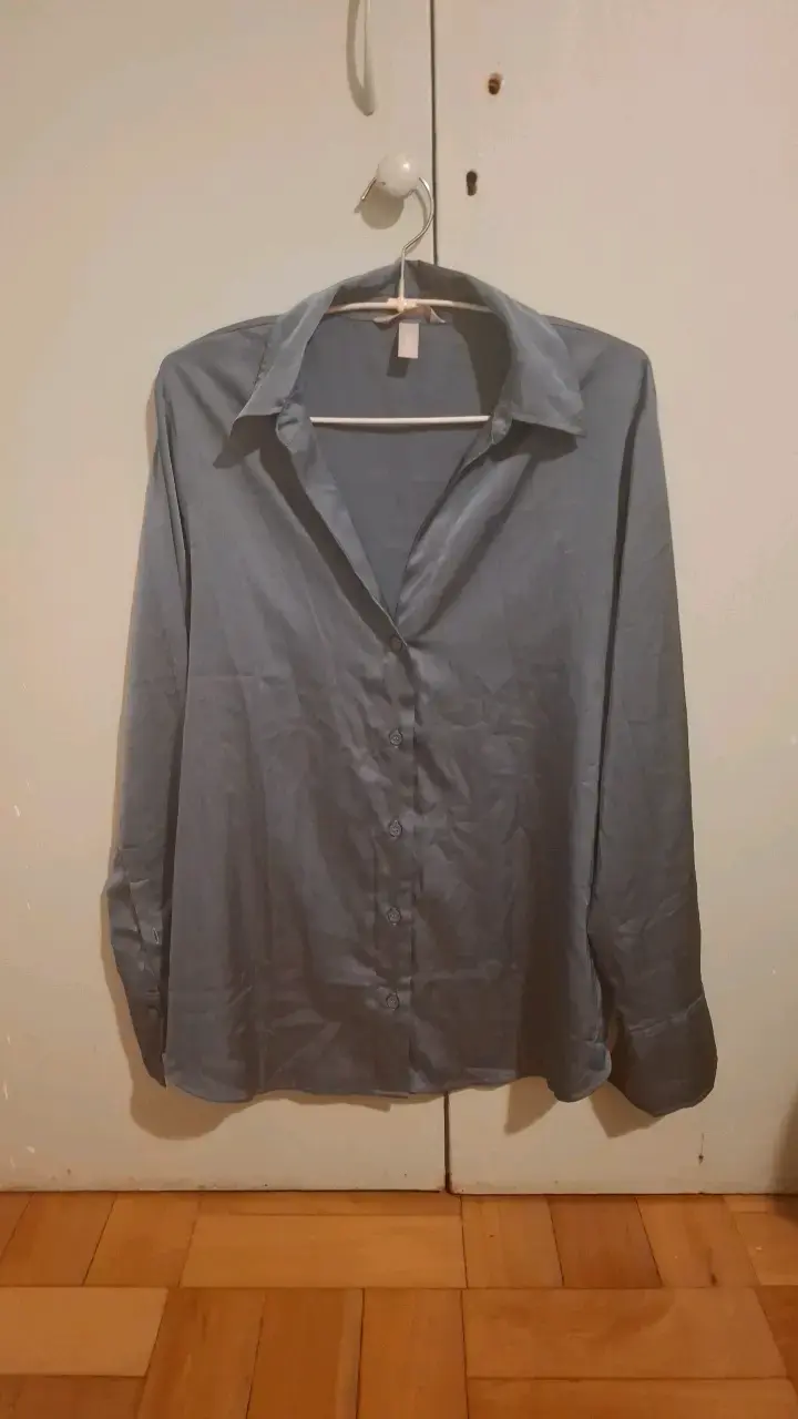 Blusa de vestir azul para mujer - 1