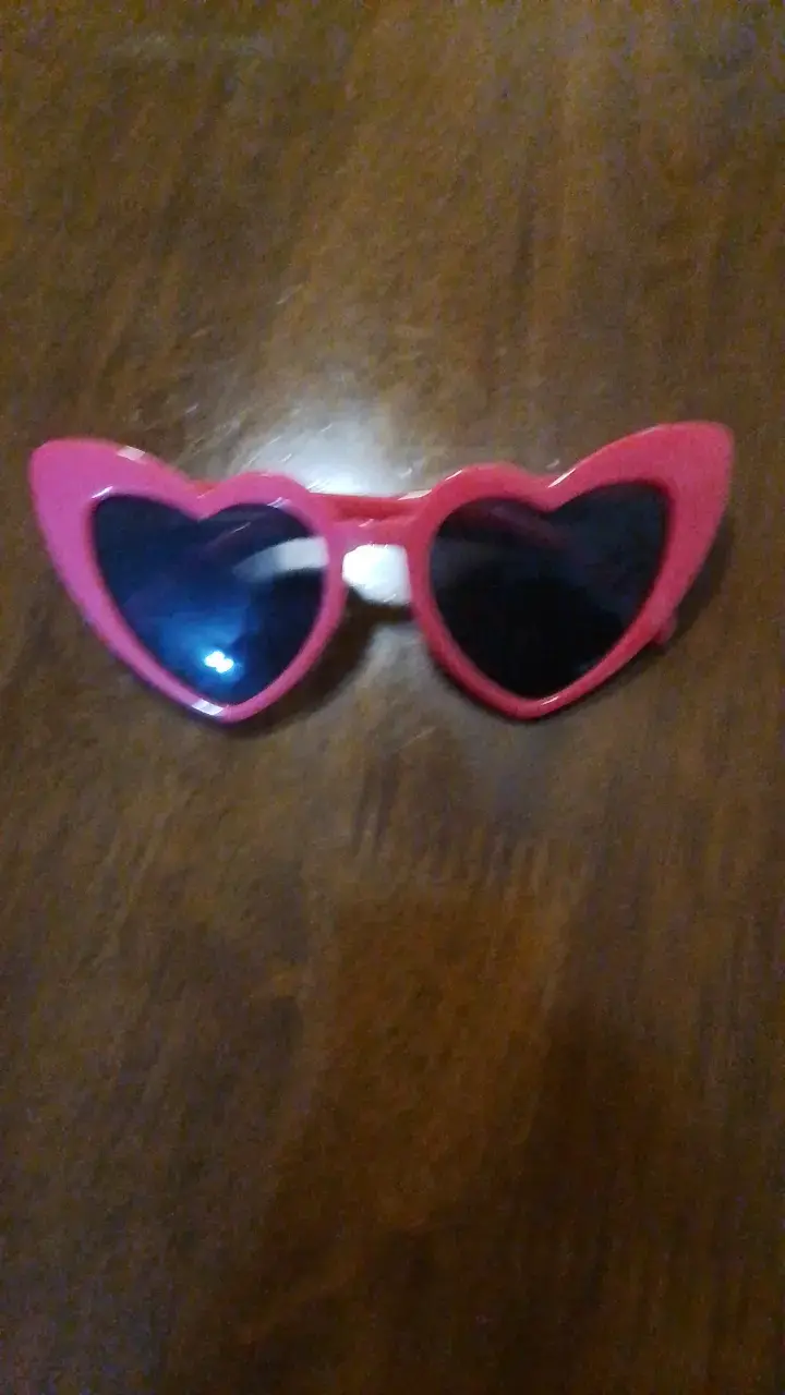 Gafas de Sol Corazón fucsia para niña - 2