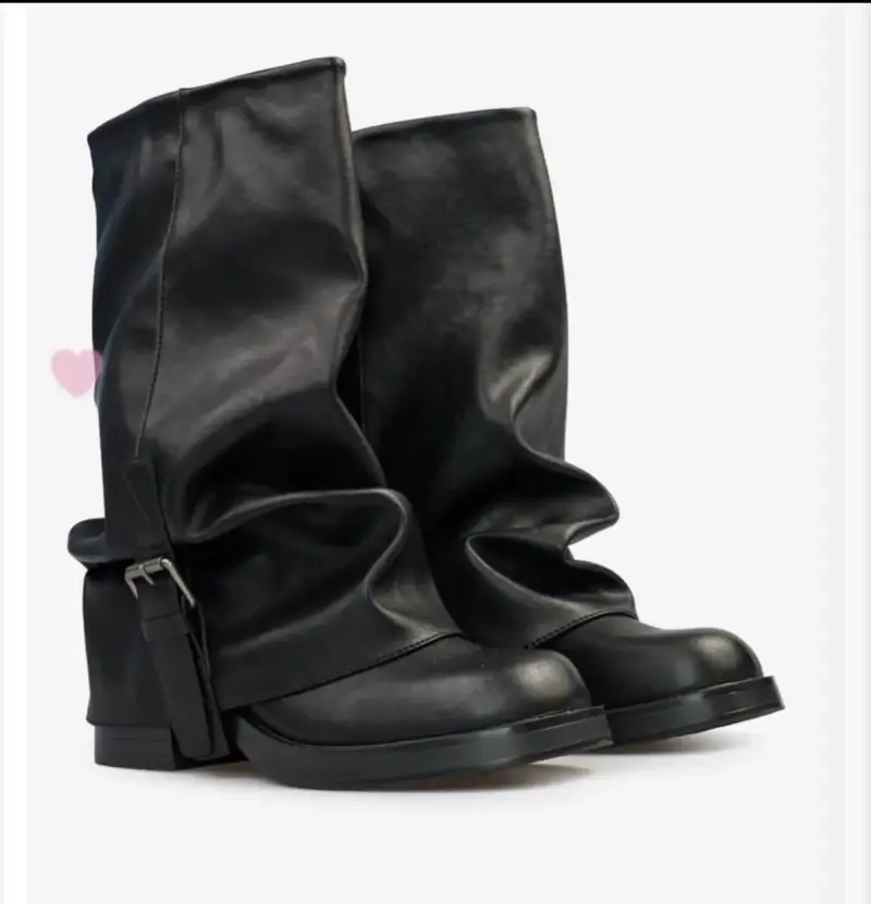 Botas negras de cuero C/Moran talla 39 - 1