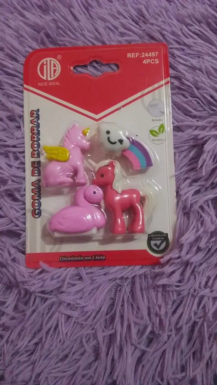 Set de gomas de borrar con diseños - 1