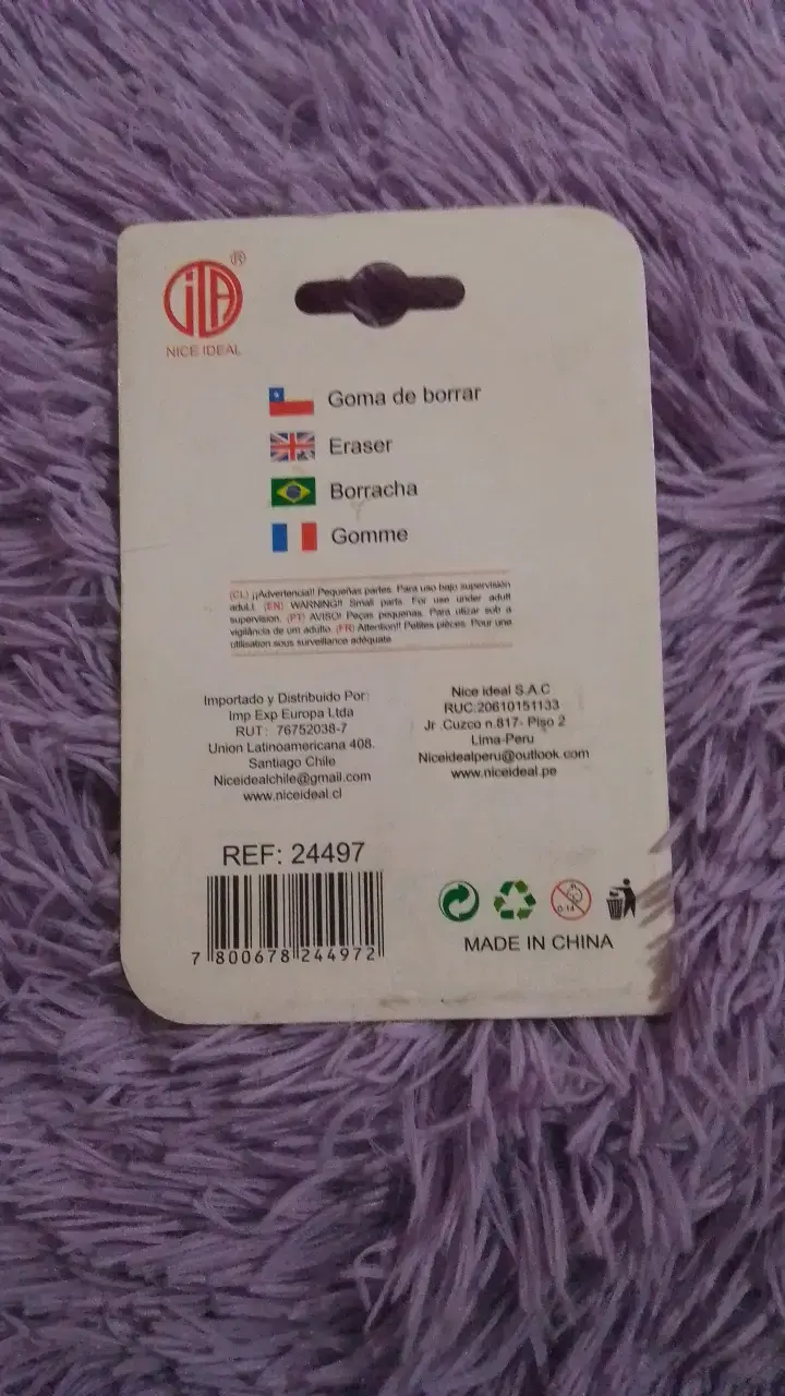 Set de gomas de borrar con diseños - 6