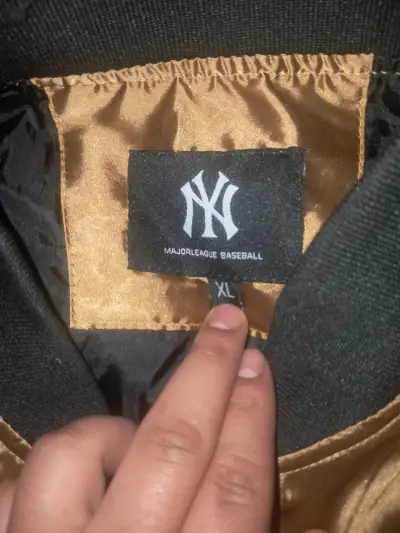 Chaqueta de béisbol New York Yankees dorada - miniatura 1