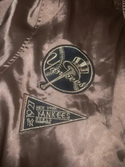 Chaqueta de béisbol New York Yankees dorada - miniatura 4