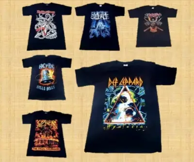 Poleras de Bandas en serigrafia - miniatura 1