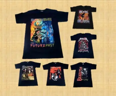 Poleras de Bandas en serigrafia - miniatura 2