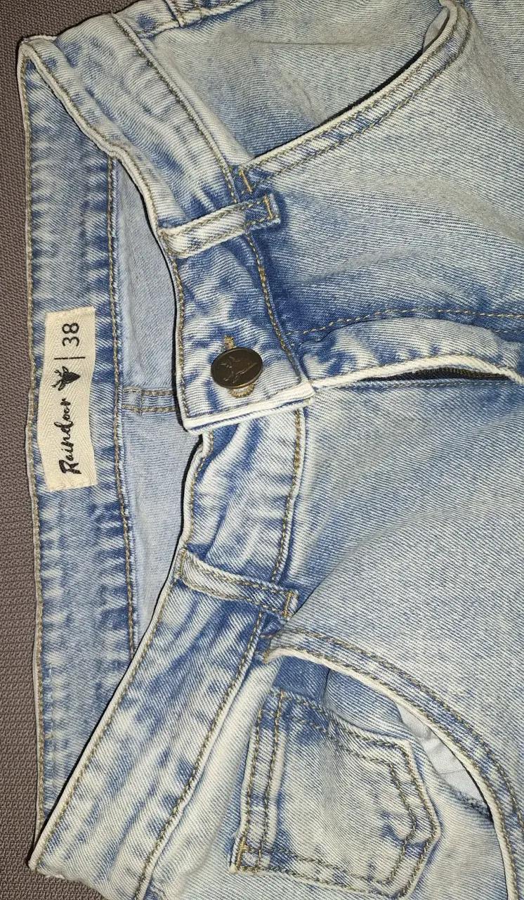 Jeans Raindor azul claro con diseño único - 3