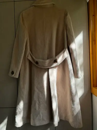 Abrigo de lana beige Izzat Baba - miniatura 2