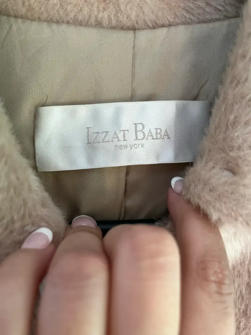 Abrigo de lana beige Izzat Baba - 3