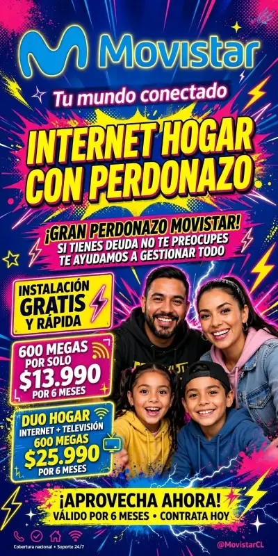 Plan de Internet Fibra Óptica Movistar 600mb - miniatura 2