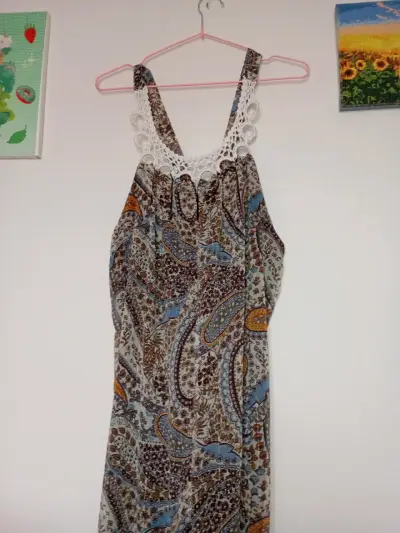 Enterito bohemio con encaje - miniatura 1