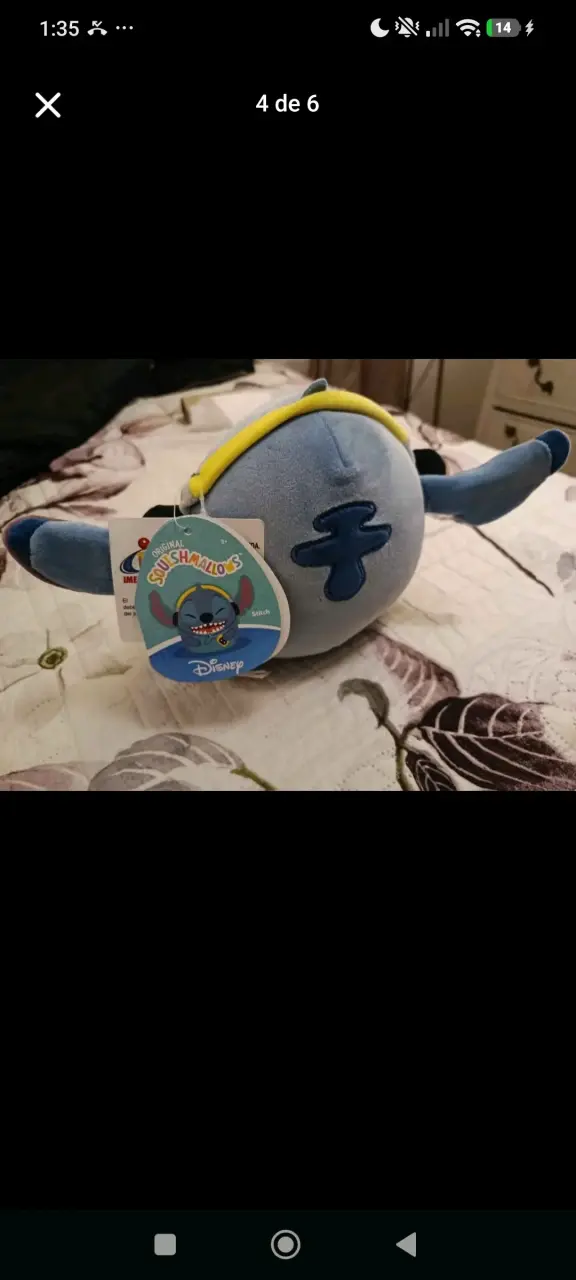 Peluche Squishmallows Stitch Disney Original - 2