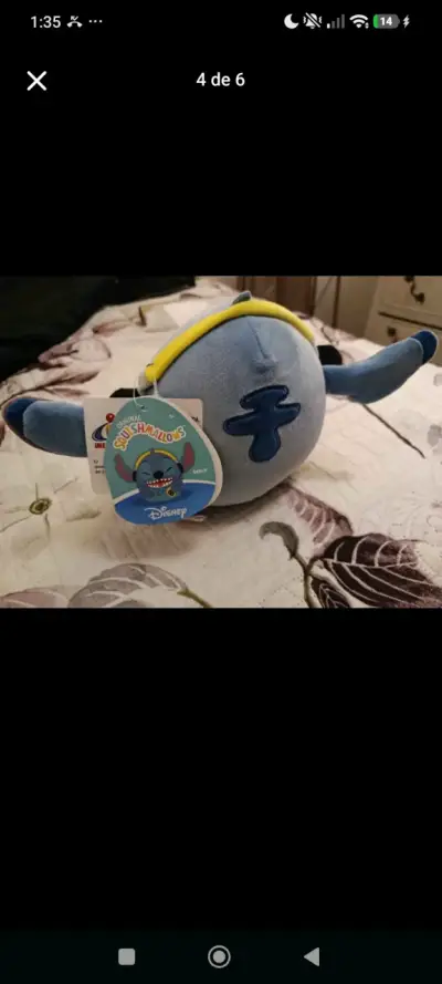 Peluche Squishmallows Stitch Disney Original - miniatura 2