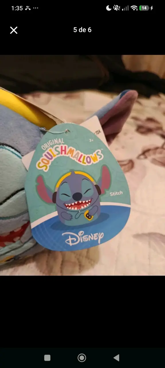 Peluche Squishmallows Stitch Disney Original - 3