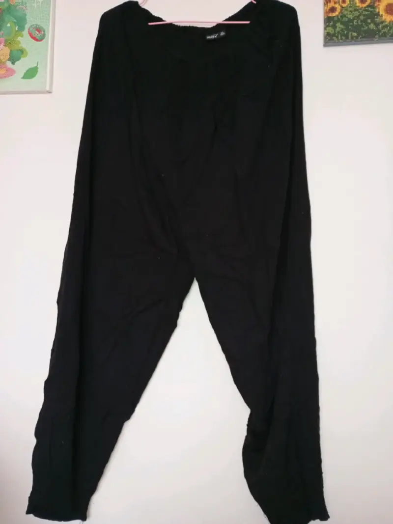 Pantalones negros de mujer Okay talla 2XL - 1