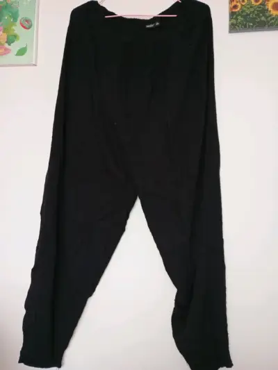 Pantalones negros de mujer Okay talla 2XL - miniatura 1