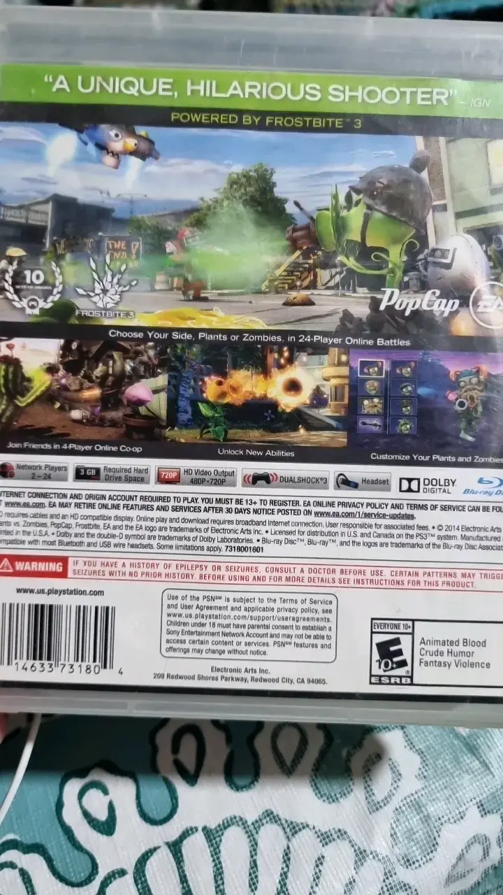 Juego PS3 Plants vs Zombies Garden Warfare - 3