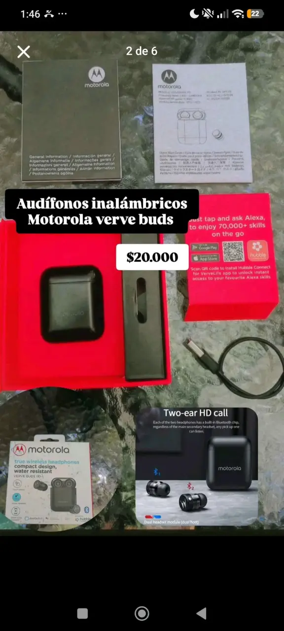 Audífonos Inalámbricos Motorola Verve Buds 110 - 2