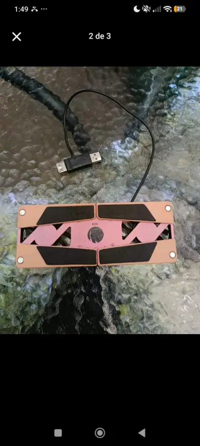 Ventilador para nootbook rosa - miniatura 2