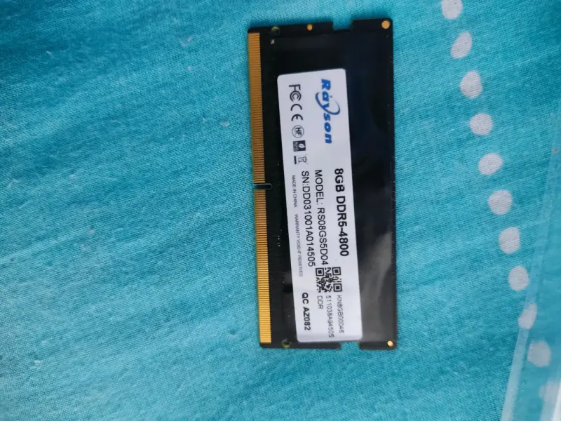 Memoria RAM 8GB DDR5 4800MHz Rayson - 1