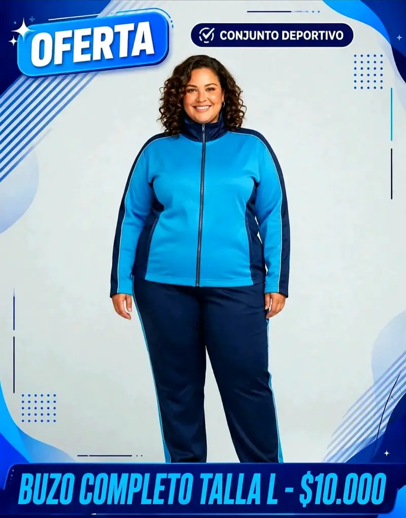 Terno Mujer con Blusa y Pantalón Talla L - 3