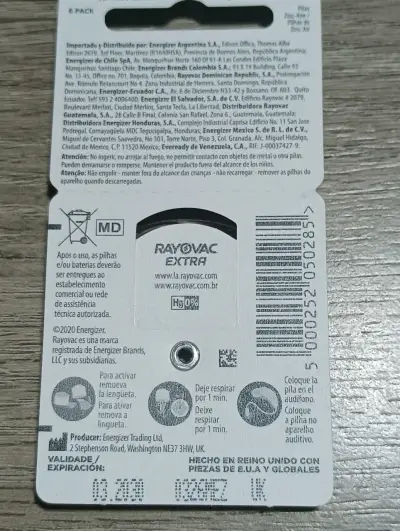Baterías auditivas Rayovac Extra tamaño 13, 47 uni - miniatura 3