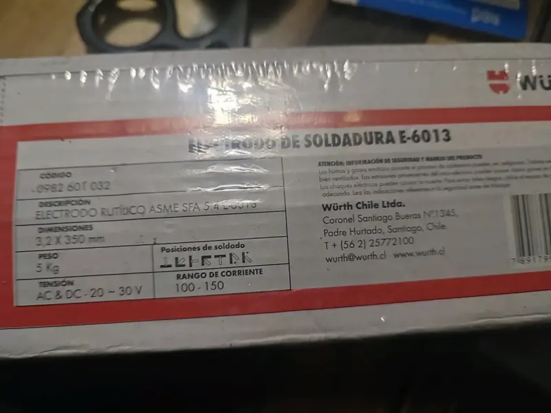 Electrodo de soldadura E-6013 - 2