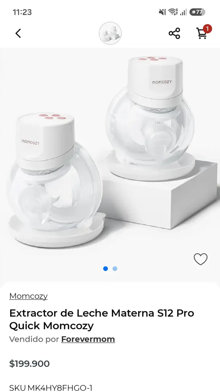 Extractor de Leche Materna Portátil Momcozy S12 Pro - 4