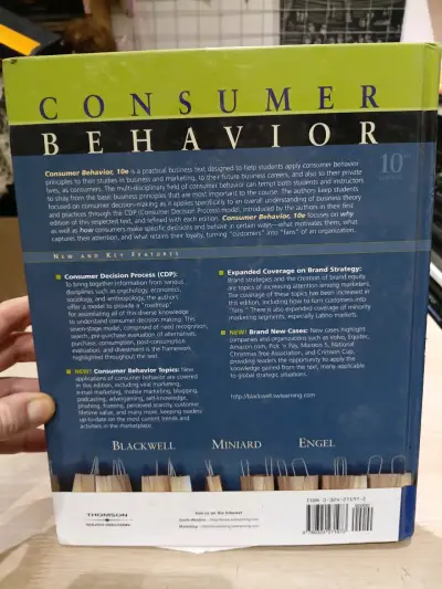Libro Consumer Behavior 10ª Edición Blackwell - miniatura 2