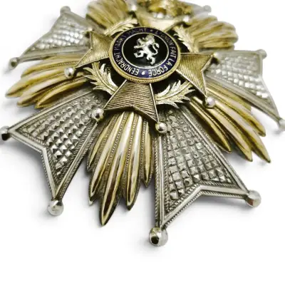 Condecoración Orden Leopoldo Bélgica 1940 /1960 - miniatura 2