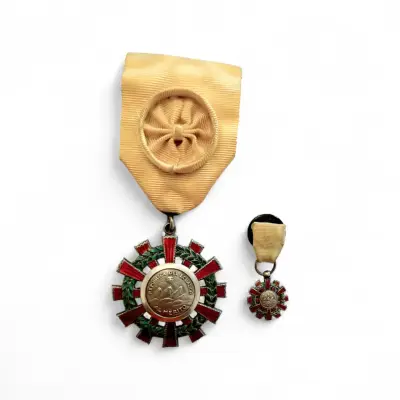Condecoración Orden Nac al Mérito Ecuador 1929 - miniatura 1