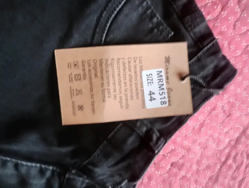 Jeans negros talla 44 para mujer - 1
