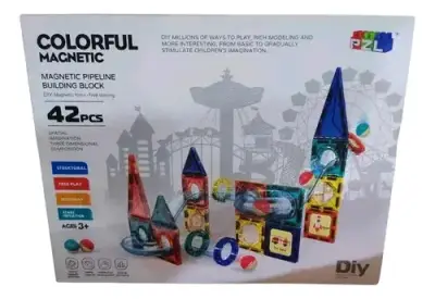 Bloques de Construcción Magnéticos Montessori 42 P - miniatura 1