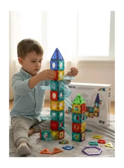 Bloques de Construcción Magnéticos Montessori 42 P - miniatura 2