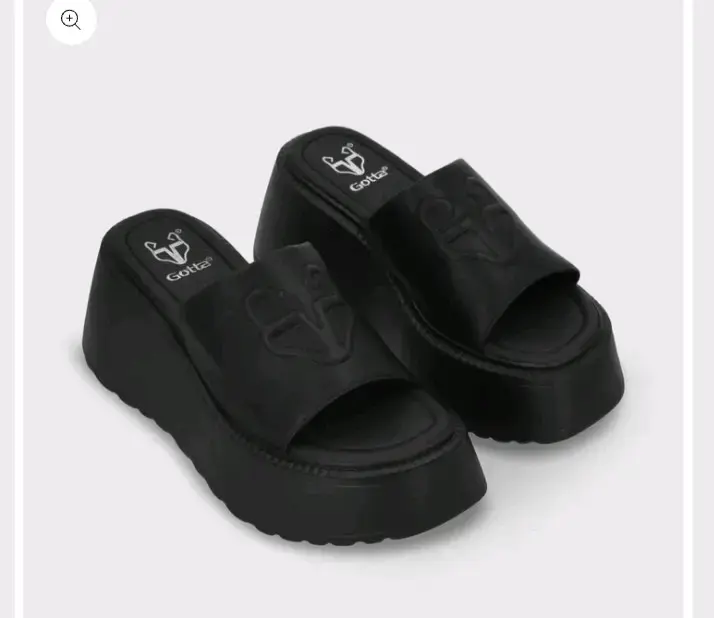 Sandalias de Plataforma Negras Gotta