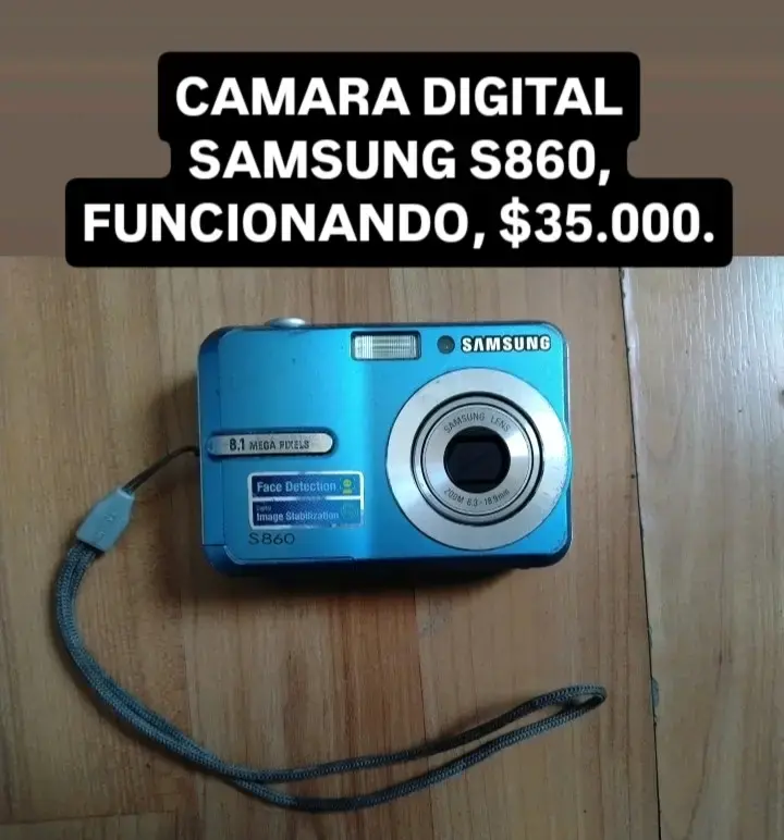 Cámara Digital Samsung S860 8.1MP Azul - 1
