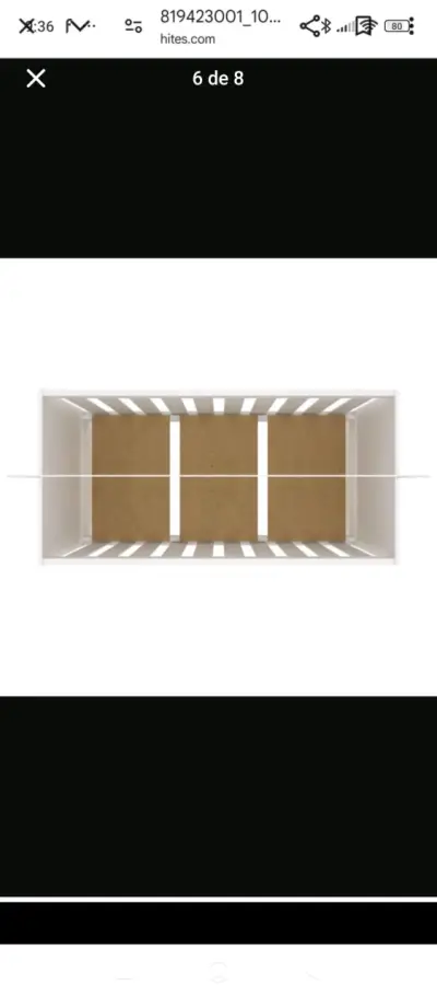 Cuna blanca de madera MobiliFrank 3 Pos - miniatura 5