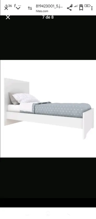 Cuna blanca de madera MobiliFrank 3 Pos - miniatura 6