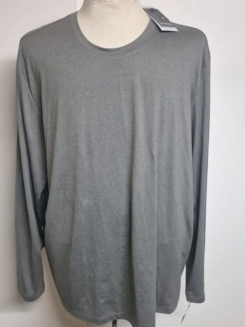 Polera Van Heusen gris de manga larga - 1