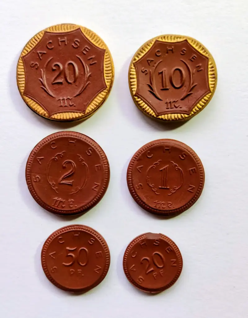 Monedas antiguas de colección Sachsen - 1