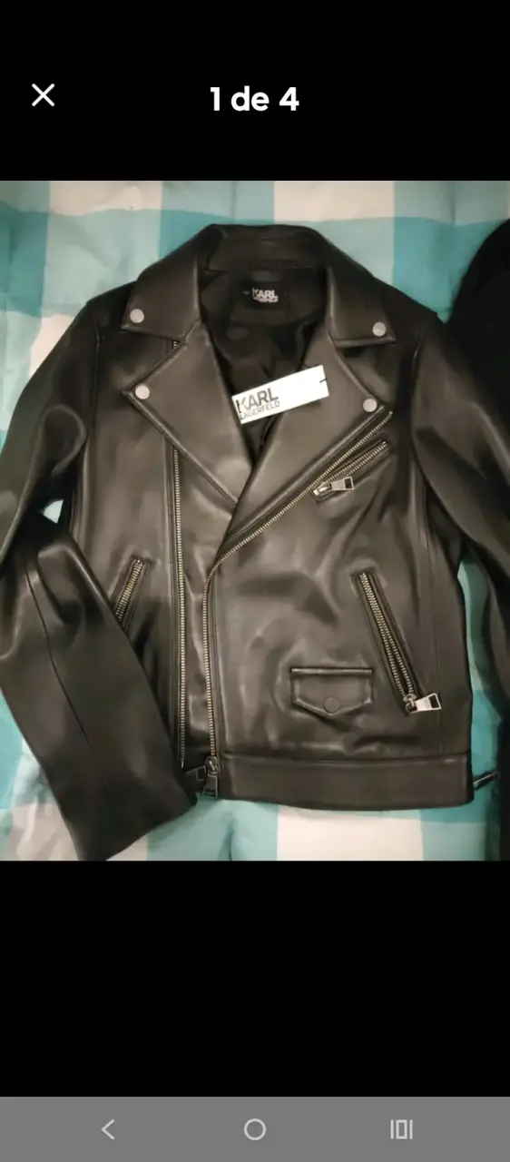 Chaqueta de cuero negra Karl Lagerfeld - 2