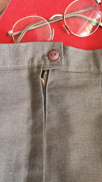 Falda gris con pliegues talla 14 - miniatura 3