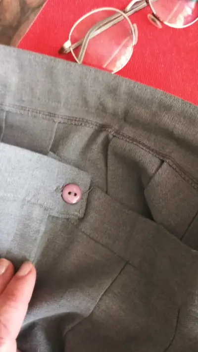 Falda gris con pliegues talla 14 - miniatura 5
